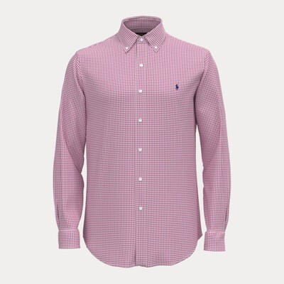 Ralph Lauren Custom Fit Check Shirt - Pink/White