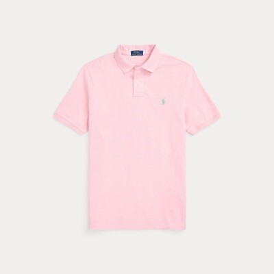 Ralph Lauren Custom Slim Fit Mesh Polo Shirt -
Garden Pink