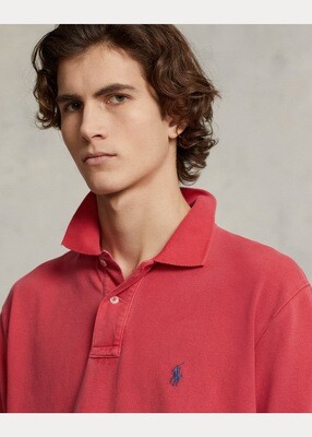 Ralph Lauren Custom Slim Fit Mesh Polo Shirt -
Nantucket Red