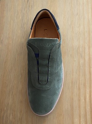 Lacuzzo Casual Shoes - Green/ Navy trim