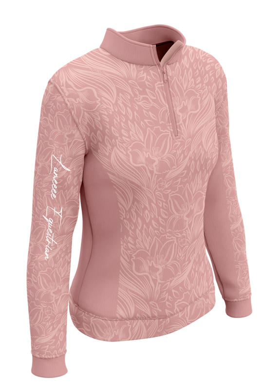 LAMÉE Performance Riding LS Shirt Coral Blush