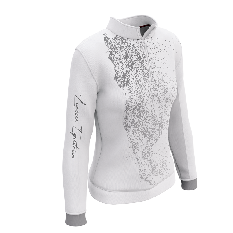 LAMÉE Silver Mist Show Shirt Riding LS Shirt
