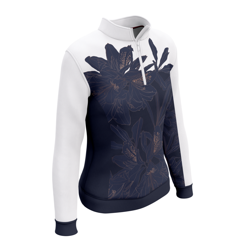 LAMÉE Sapphire Contrast Riding LS Shirt