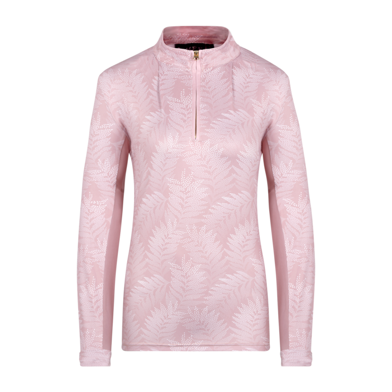 LAMÉE Raspberry Cream Silhouette Riding LS Shirt Only