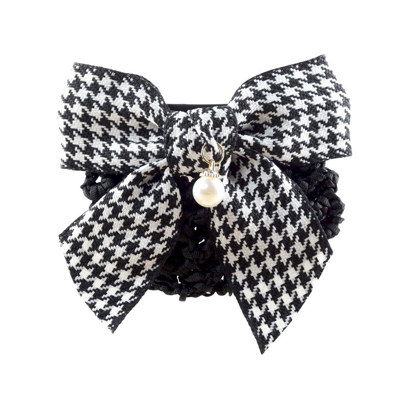 LAMÉE HOUNDS TOOTH HAIR BOW
