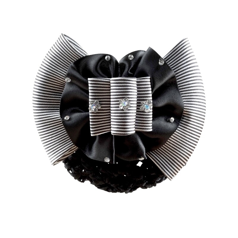 LAMÉE BLING HAIR BOW STRIPES