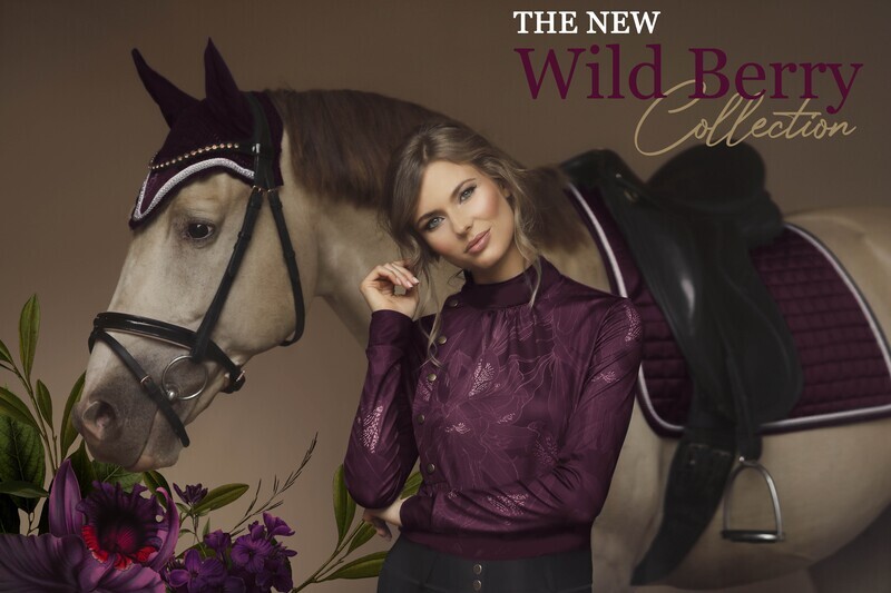 LAMÉE Riding Shirt LS - Silhouette Wild Berry (shirt only)