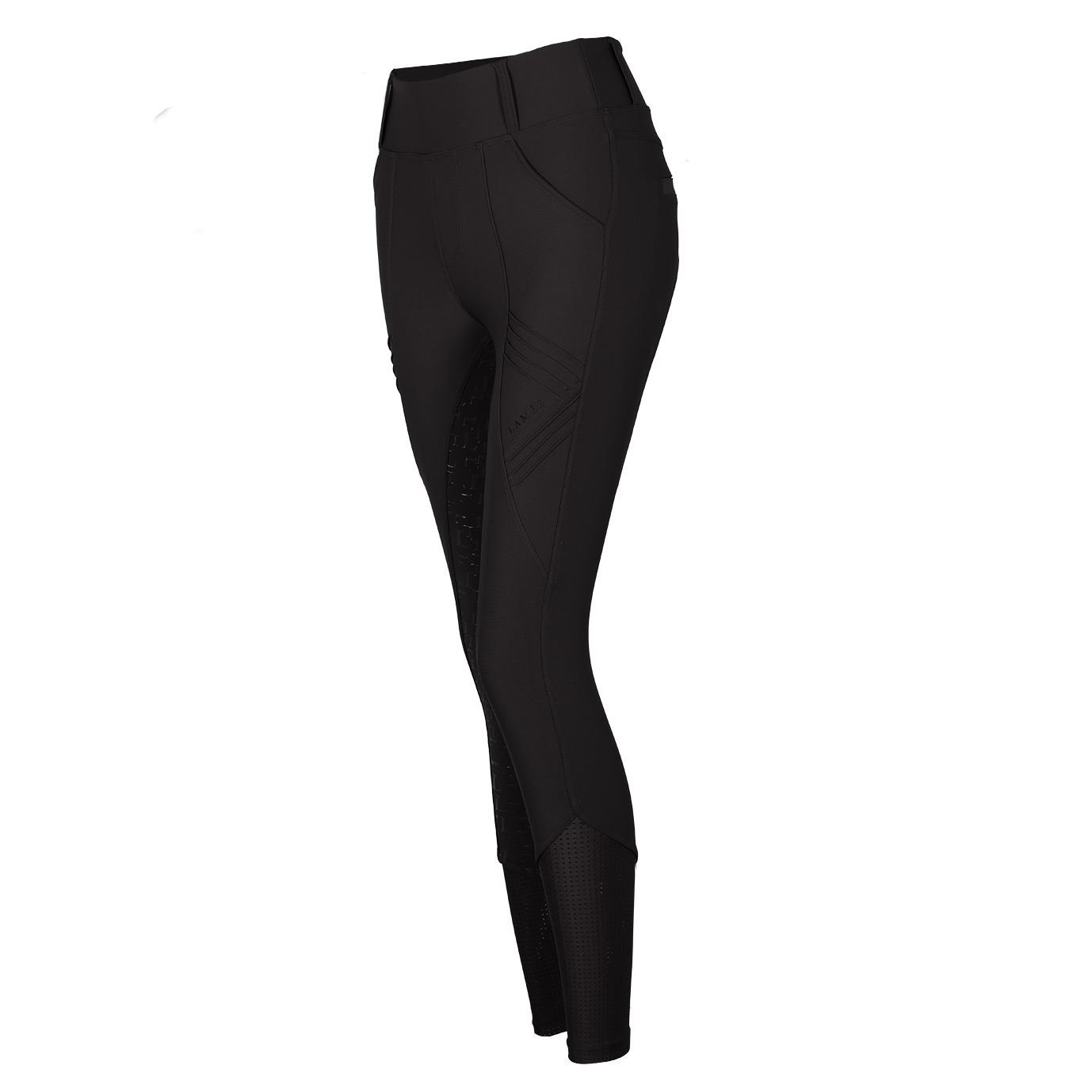 LAMÉE Compression Lux Leggings - Full Seat Bling Charcoal