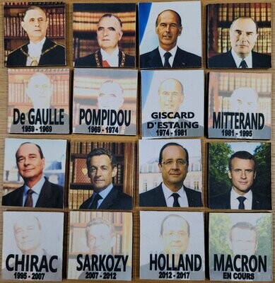 Cartes avec Les présidents 5ème République