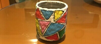 Papier Mache Mug