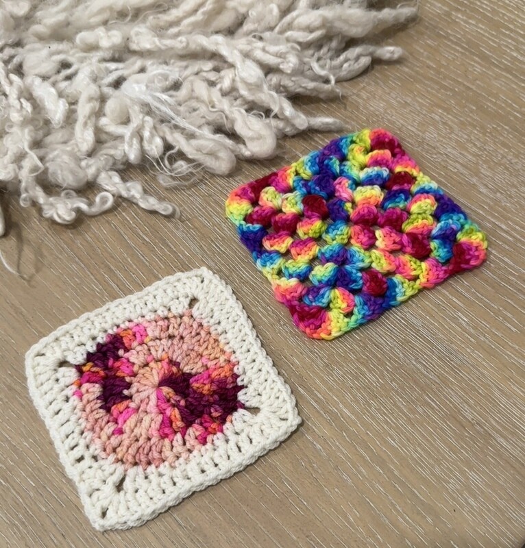 Beginner Crochet for Knitters - You WILL Get it This Time!  Session #3 Granny Squares **RECORDING**