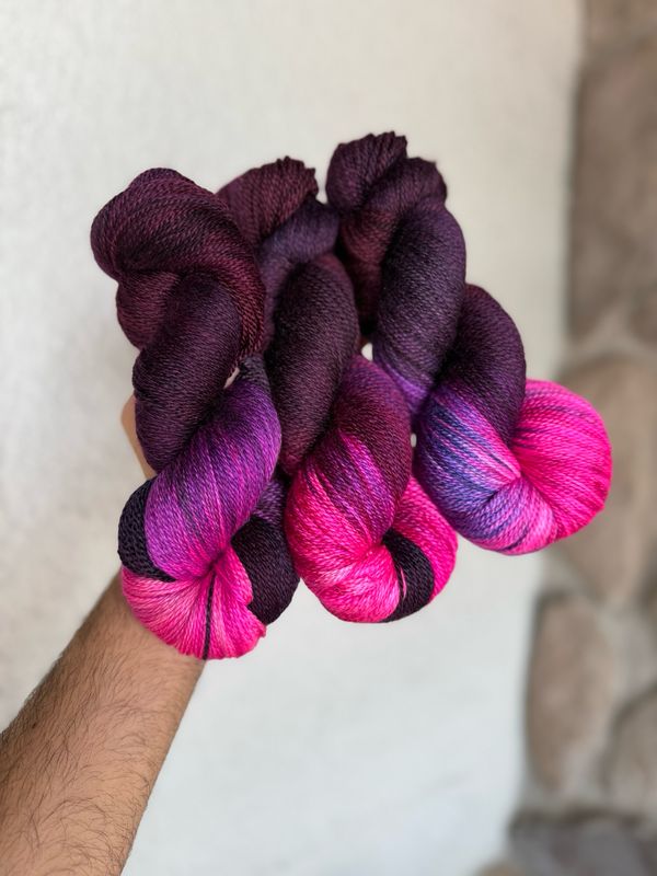 LUXURIOUS FINGERING - Cosmic Sangria OOAK