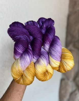 A Luxurious Fingering 75% SW Merino (16.5 micron), 15% Mulberry Silk &amp; 10% Cashmere