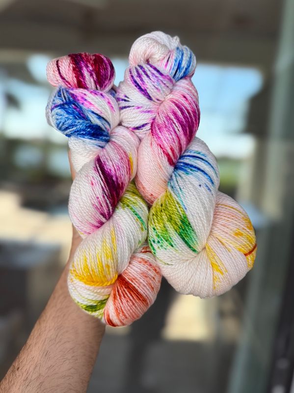 The Whole Damn Rainbow  (Fingering, Worsted &amp; Lux)