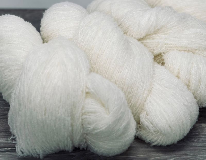 Undyed - 100g LACE Merino Fluff, 80% SW Merino, 20% Nylon - 656 yards ($22.00)