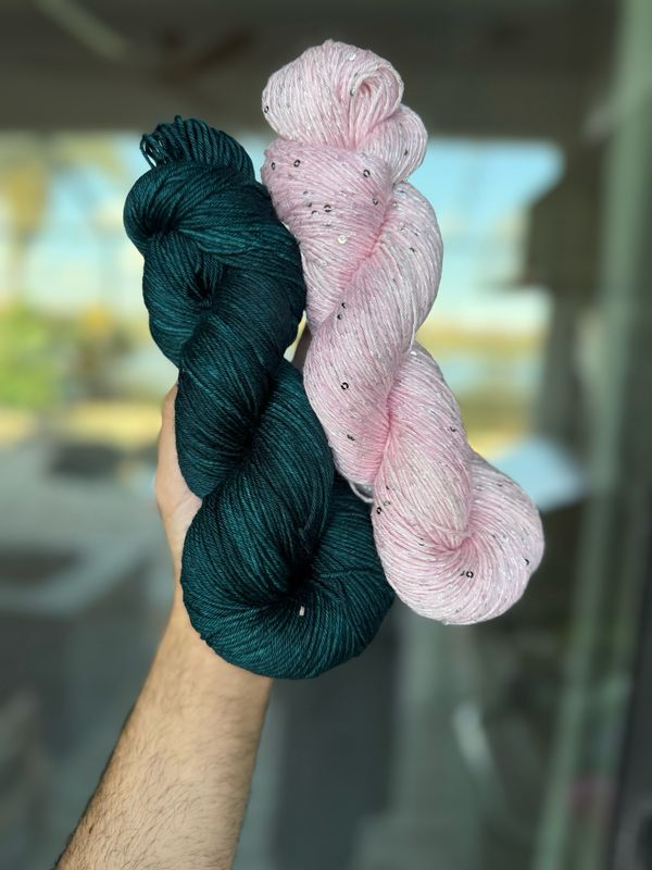 Turning Point- Color Option 8- Dark Teal And Light Pink