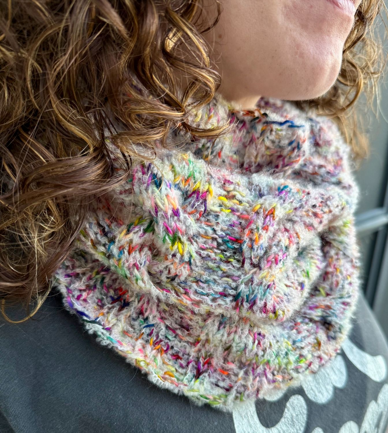 Happiness Snowstorm Cowl Kit - includes yarn and pattern