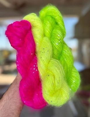 Silky Mohair Sequins