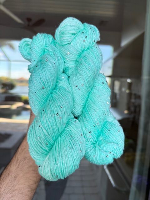 Silky Mohair Sequins - Tiff