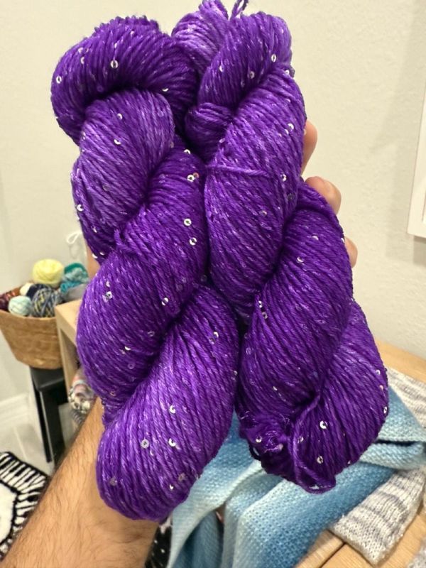 Silky Mohair Sequins - The Color Purple
