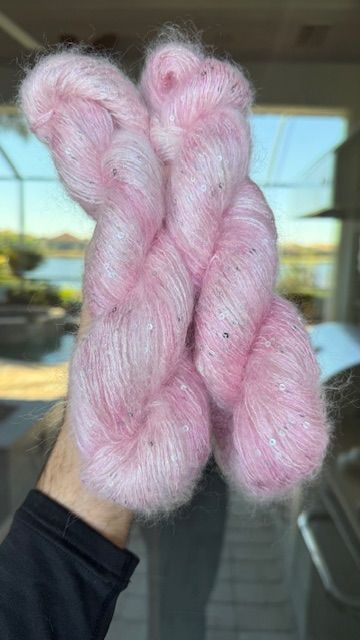 Silky Mohair Sequins - Ballerina
