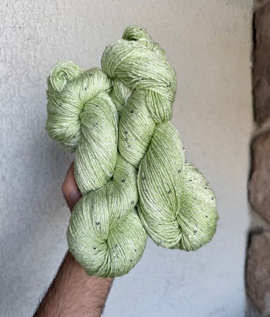 Silky Mohair Sequins - Sprout