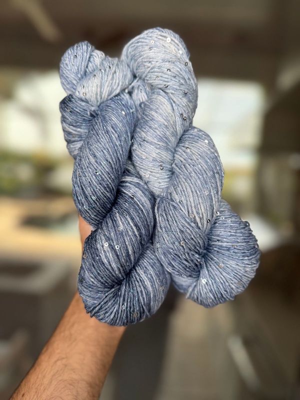 Silky Mohair Sequins - Heirloom Denim