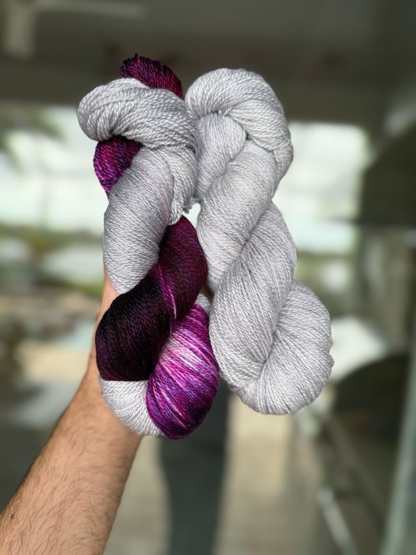 Floral Bouquet Shawl Yarn Set - Passion Flower