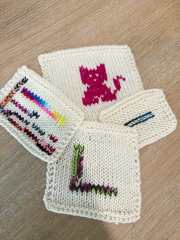 ZOOM CLASS with Recording - Duplicate Stitch: Fix it, Finish it, Personalize it!&nbsp;Thursday, November 19th from 7-9pm Eastern
