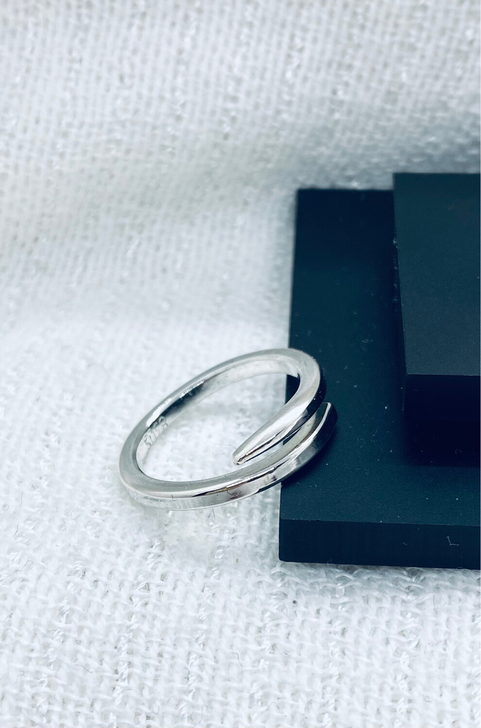 Sølvgaffel ring