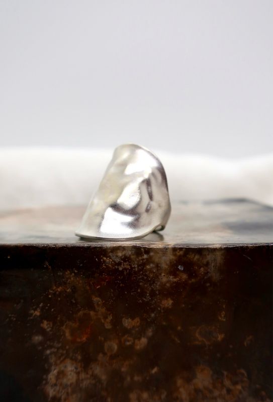 Sølvskje ring