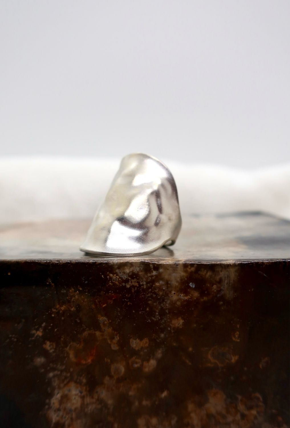 Sølvskje ring