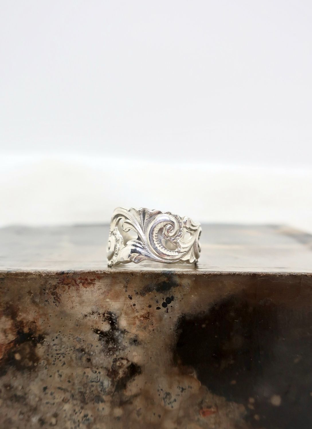 Telesølv ring 12mm Str.56