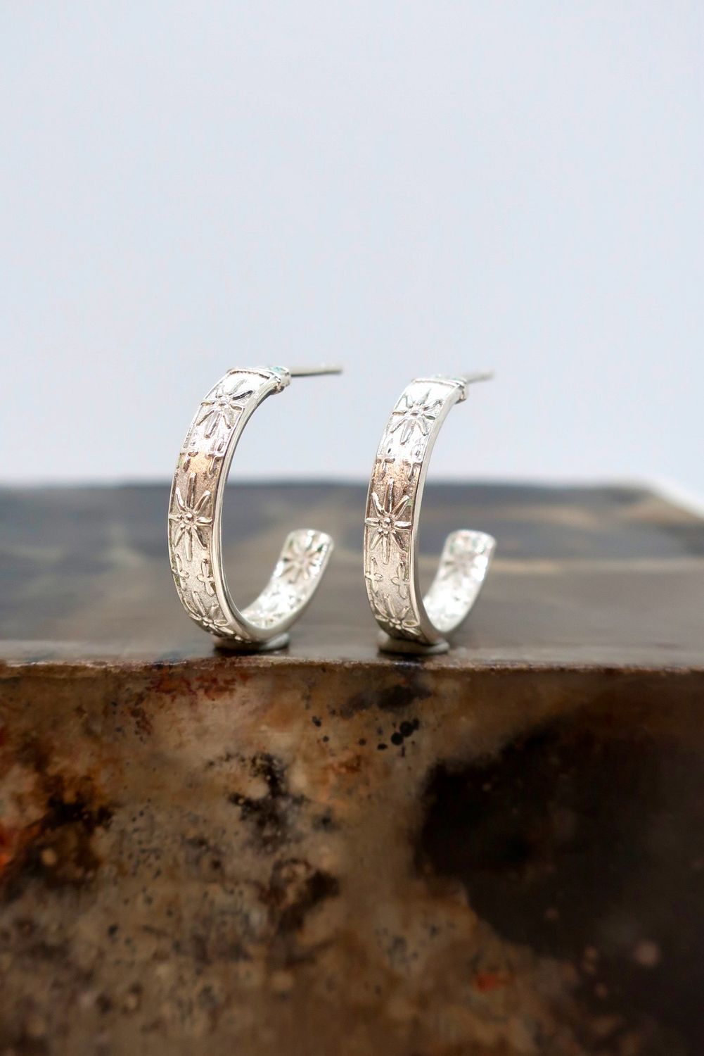 Sølvbestikk Øreringer