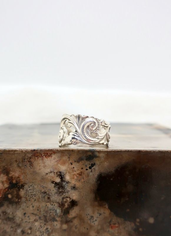 Telesølv ring 12mm Str.66