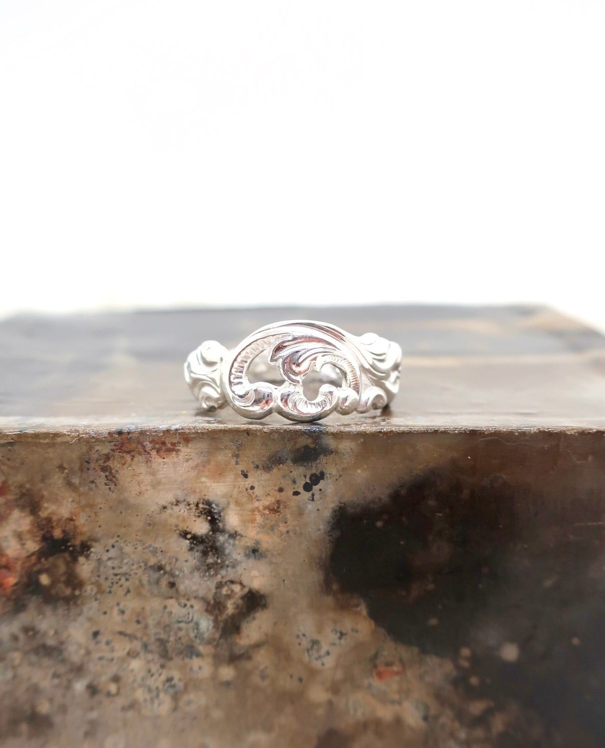 Kraftig Dobbel Rokokko ring Str.65