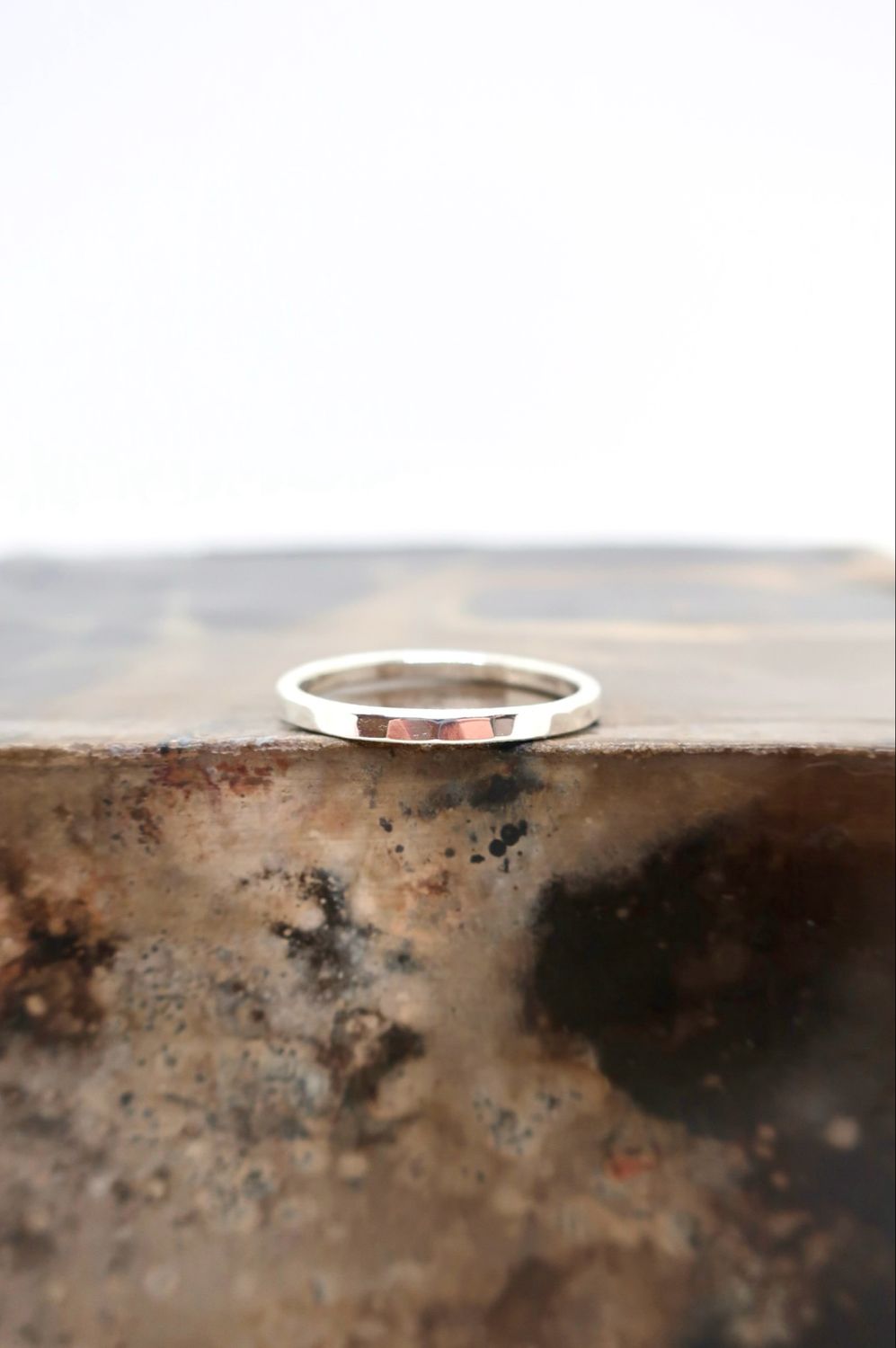 Sølvgaffel ring str.57