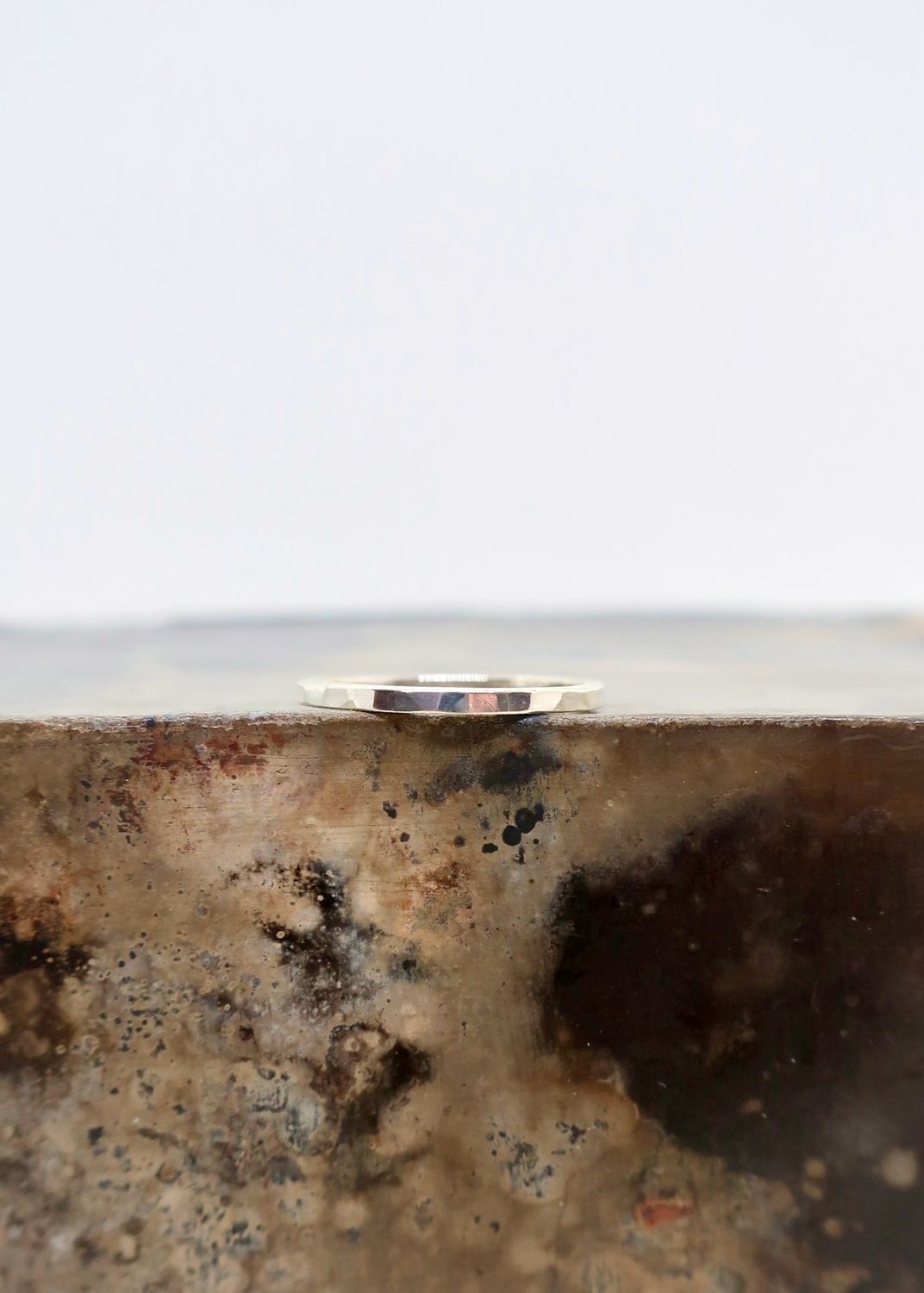 Sølvgaffel ring str.48