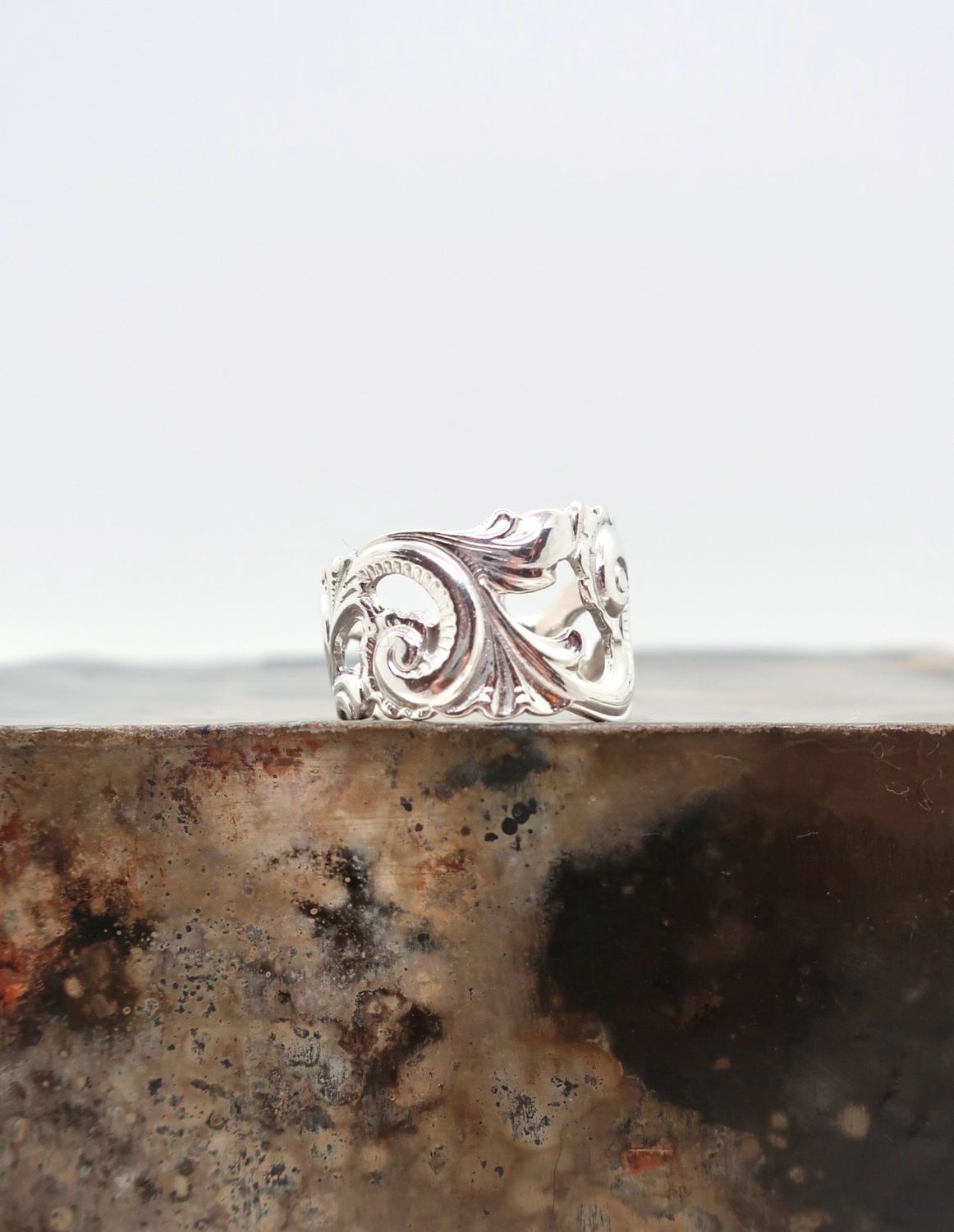 Telesølv ring 15mm Str.53