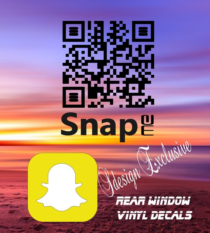 SnapMe Rear window Decal