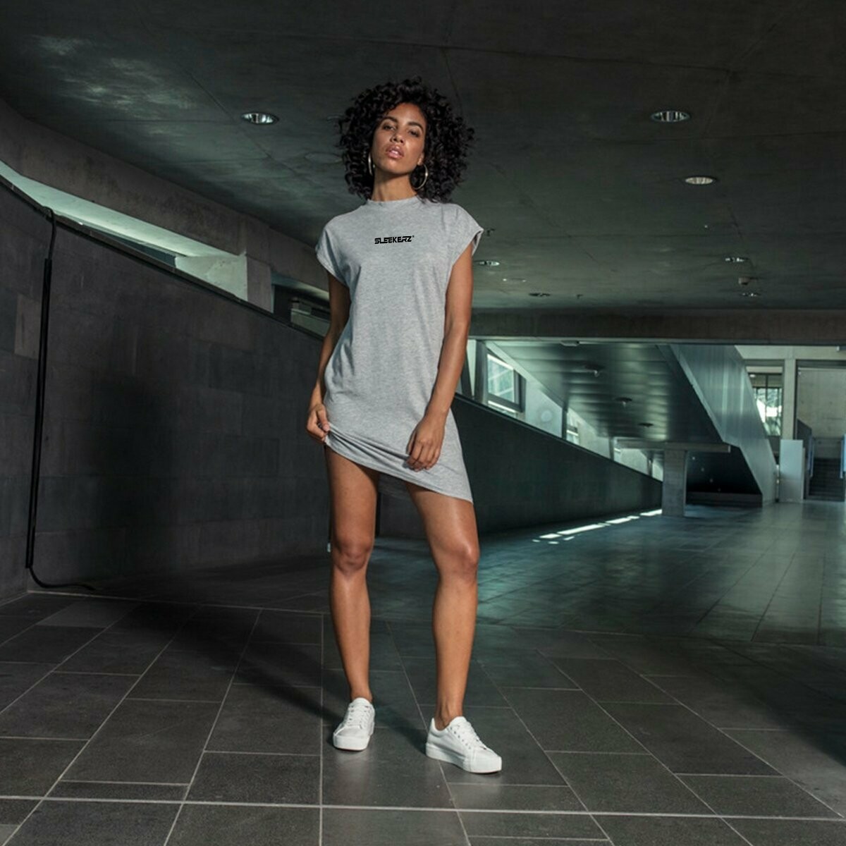 Ladies Turtle Extended Shoulder Dress