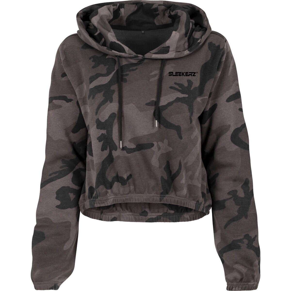 Ladies Camo Cropped Hoody "SLEEKERZ"