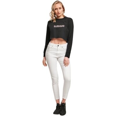 Ladies Terry Cropped Crew