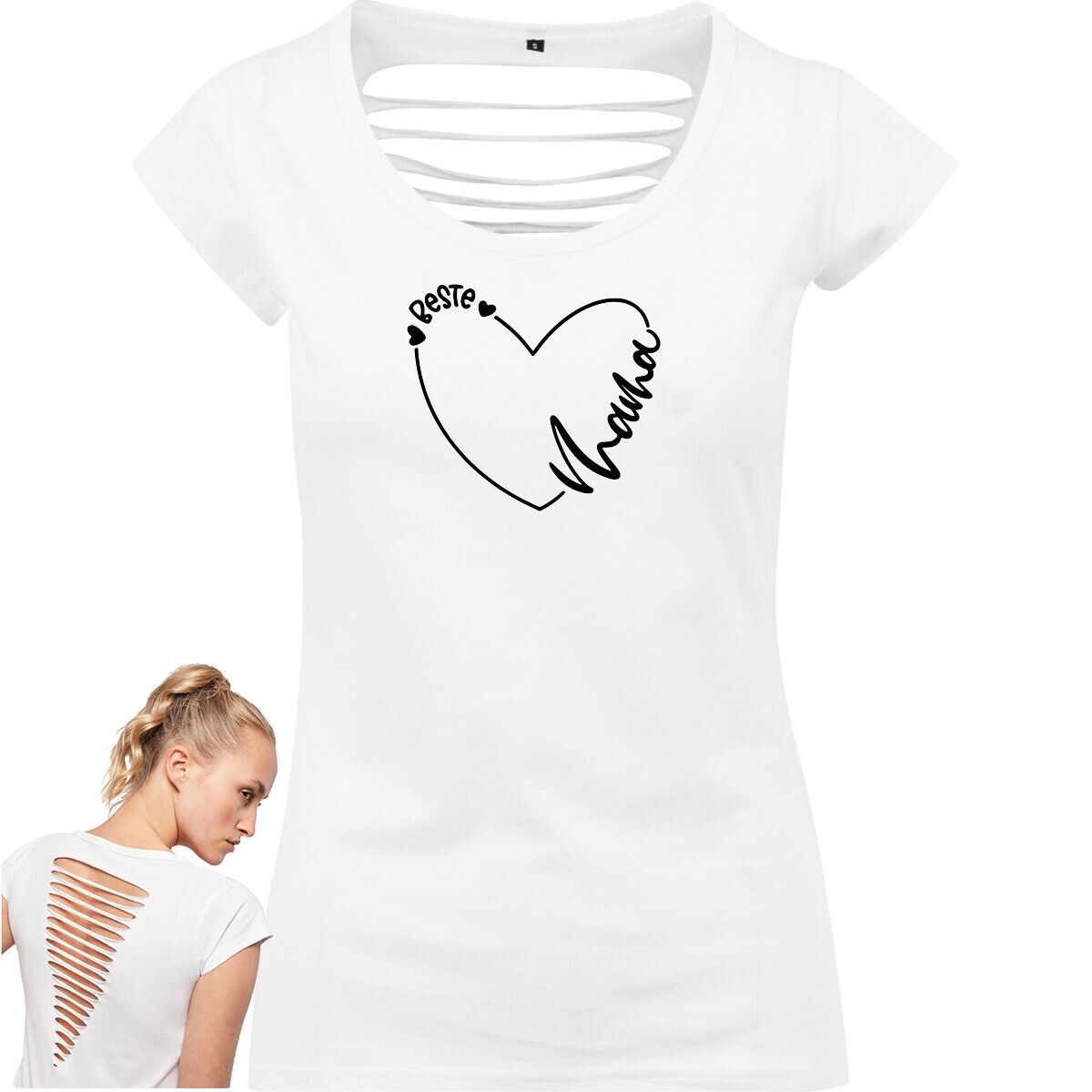 Ladies Back Cut Tee "Beste Mama"