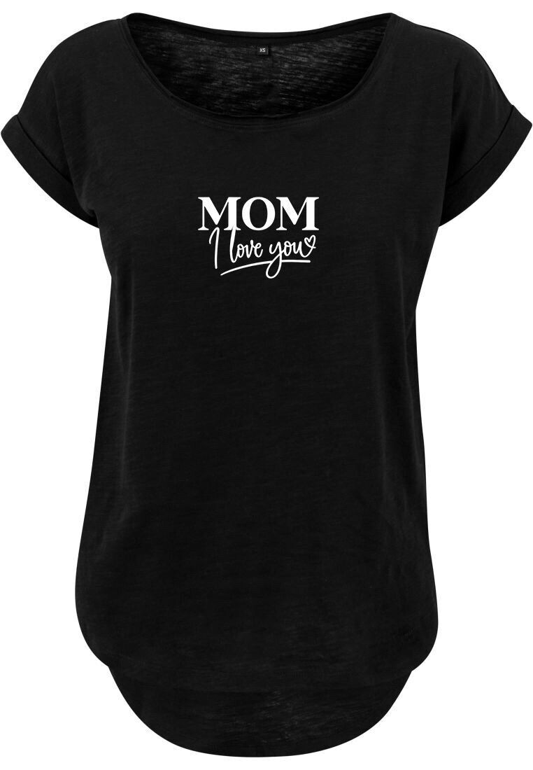 Ladies Long Slub Tee "i love you"