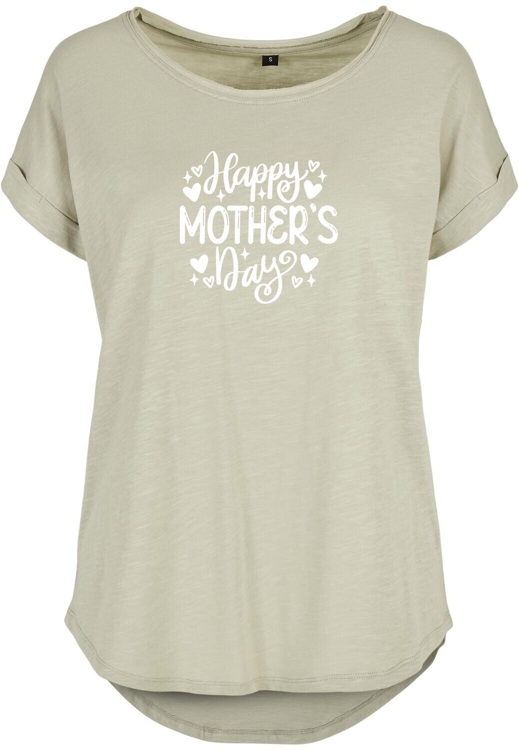 Ladies Long Slub Tee "happy m-day"