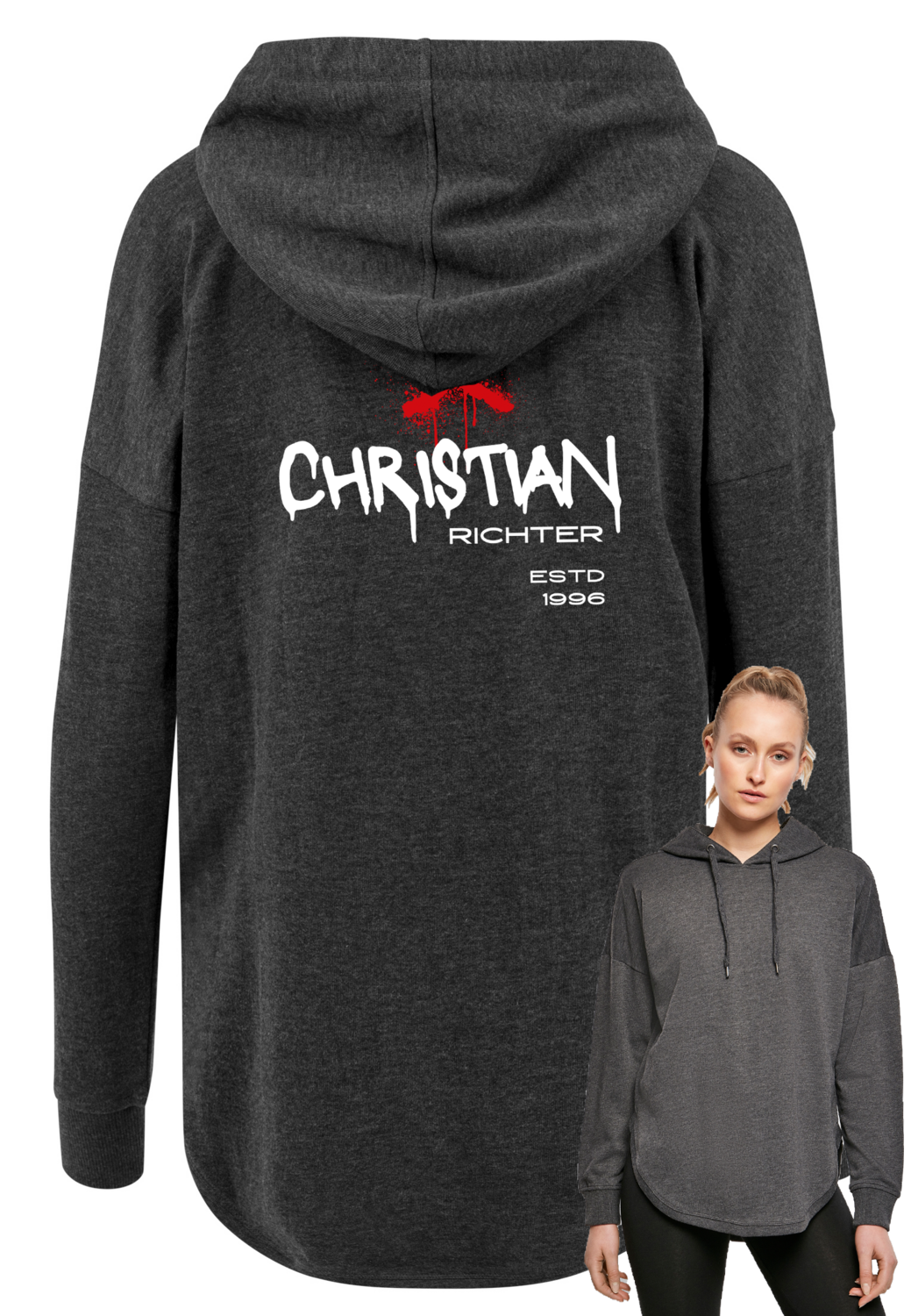 Ladies Oversized Hoody