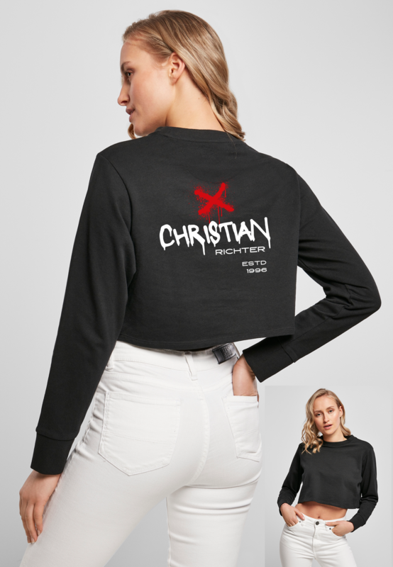 Ladies Terry Cropped Crew