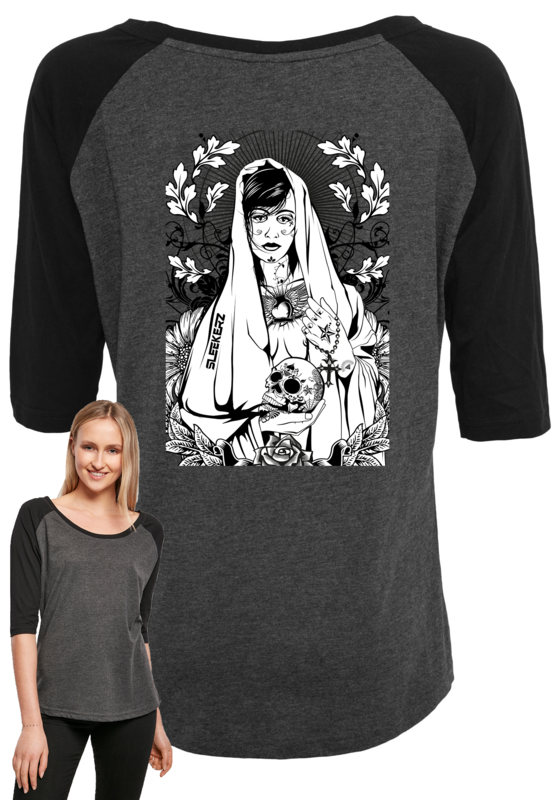 Ladies 3/4 Contrast Raglan Tee