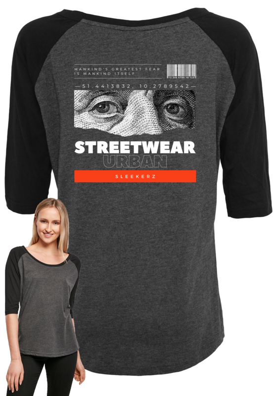 Ladies 3/4 Contrast Raglan Tee